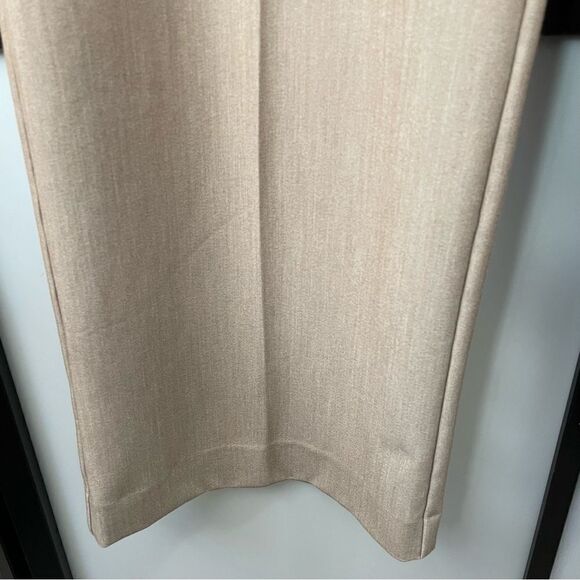 [13] Reitman’s Creme/Tan Structured Wide Leg Trousers Women’s Career Pant - Picture 8 of 14